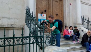 Natáčení a focení v Turecku. Na snímku fotograf David Konečný. Foto: Větrné mlýny